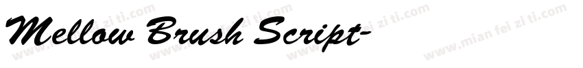 Mellow Brush Script字体转换